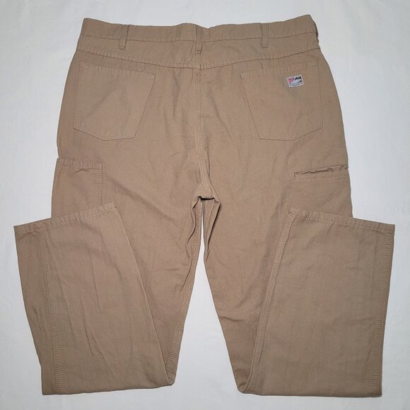 Tyndale Men's FRMC Khaki Work Utility Pants Canvas Flame Resistant Size 40x34 - Picture 8 of 15